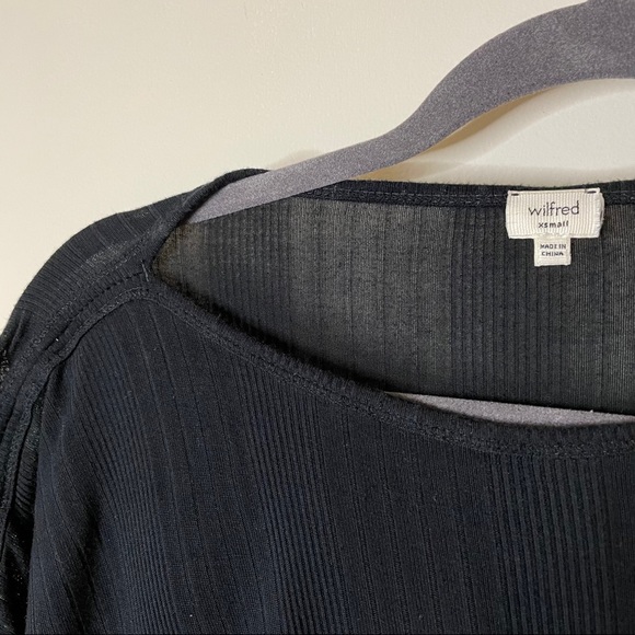 Wilfred black ribbed tee - Picture 3 of 4